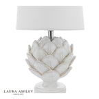 Laura Ashley Artichoke Twin Pack Table Lamp White With Shade
