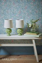 Laura Ashley Artichoke Twin Pack Table Lamp Green With Shade