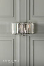 Laura Ashley Fernhurst Wall Light Crystal and Antique Brass