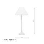 Laura Ashley Cordwell Table Lamp Matt White With Shade