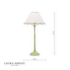 Laura Ashley Cordwell Table Lamp Matt Green With Shade