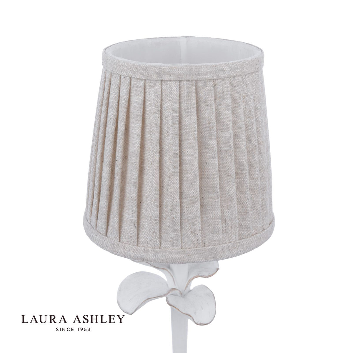 Laura Ashley Eleni Table Lamp Matt White With Shade