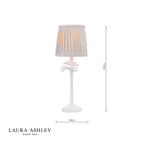 Laura Ashley Eleni Table Lamp Matt White With Shade