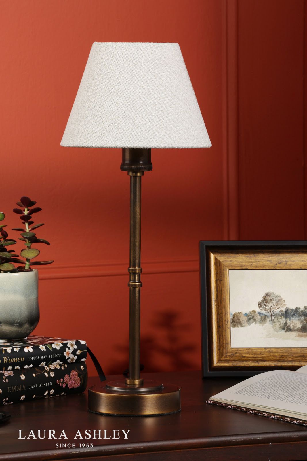 Laura Ashley Denston Table Lamp Antique Bronze With Shade