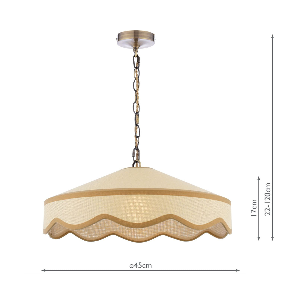 Laura Ashley Buckenham Pendant Rattan