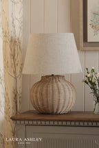 Laura Ashley Fernhill Large Table Lamp Matt Cream With Shade