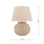 Laura Ashley Fernhill Large Table Lamp Matt Cream With Shade