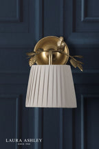 Laura Ashley Egelton Wall Light Aged Brass With Shade