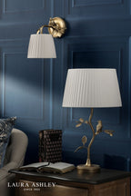 Laura Ashley Egelton Wall Light Aged Brass With Shade