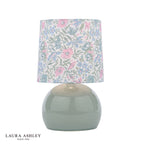 Laura Ashley Sherston Table Lamp Blue Ceramic With Shade