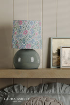 Laura Ashley Sherston Table Lamp Blue Ceramic With Shade