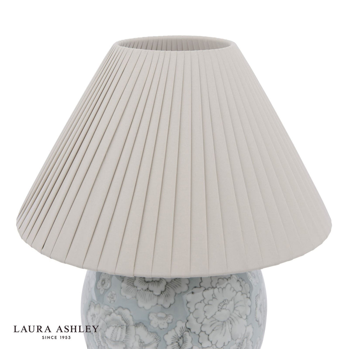 Laura Ashley Montford Table Lamp Blue Ceramic With Shade