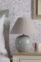 Laura Ashley Montford Table Lamp Blue Ceramic With Shade