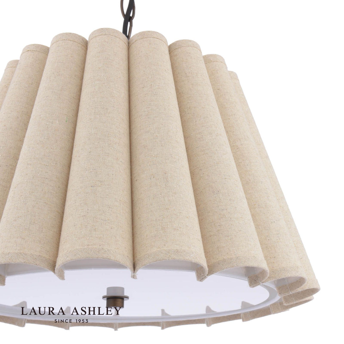 Laura Ashley Holwell 2 Light Pendant Antique Bronze With Shade