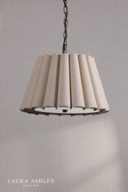 Laura Ashley Holwell 2 Light Pendant Antique Bronze With Shade