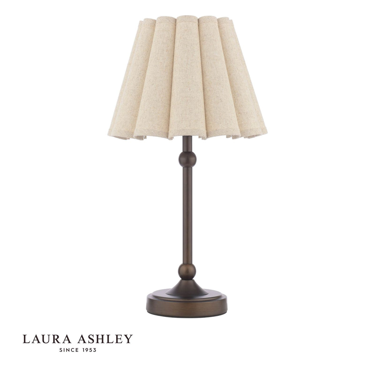 Laura Ashley Holwell Table Lamp Antique Bronze With Shade