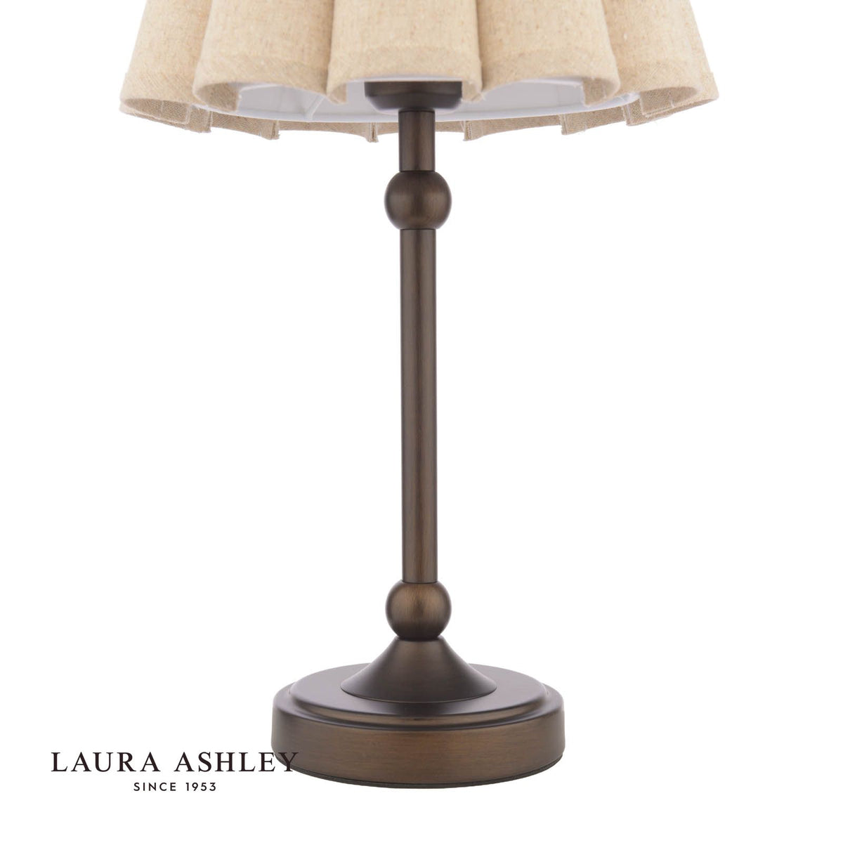Laura Ashley Holwell Table Lamp Antique Bronze With Shade