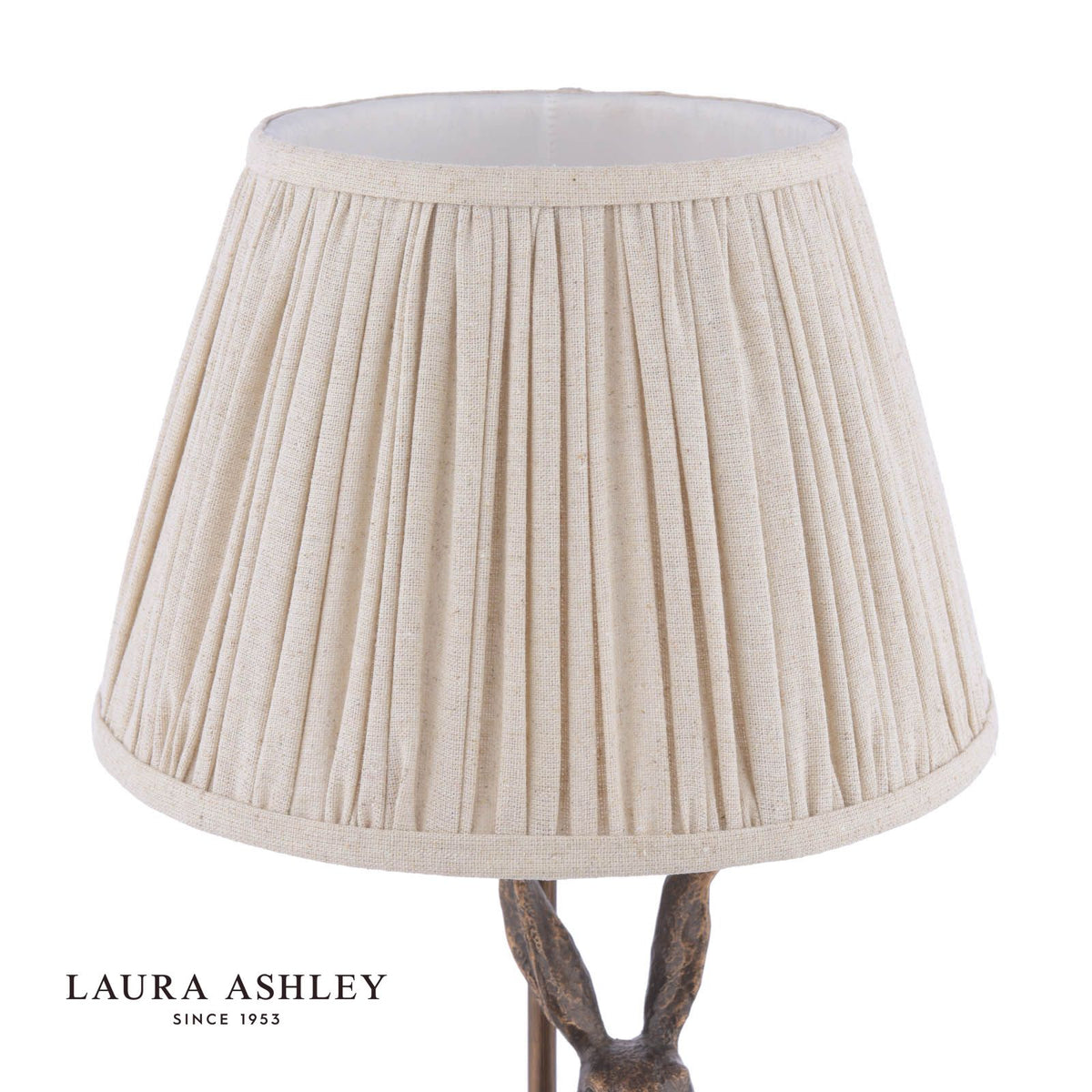 Laura Ashley Hare Table Lamp Antique Bronze With Shade