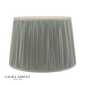 Laura Ashley Hemsley Green 100% Silk Tapered Drum Shade 40cm/16 inch