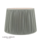 Laura Ashley Hemsley Green 100% Silk Tapered Drum Shade 40cm/16 inch