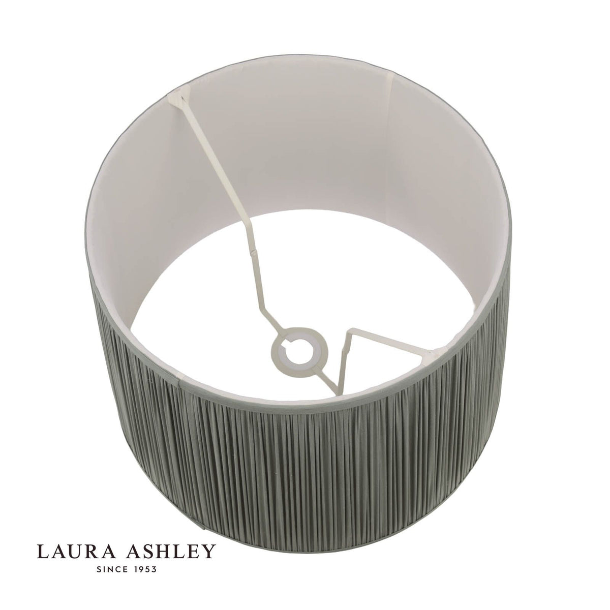 Laura Ashley Hemsley Green 100% Silk Tapered Drum Shade 40cm/16 inch