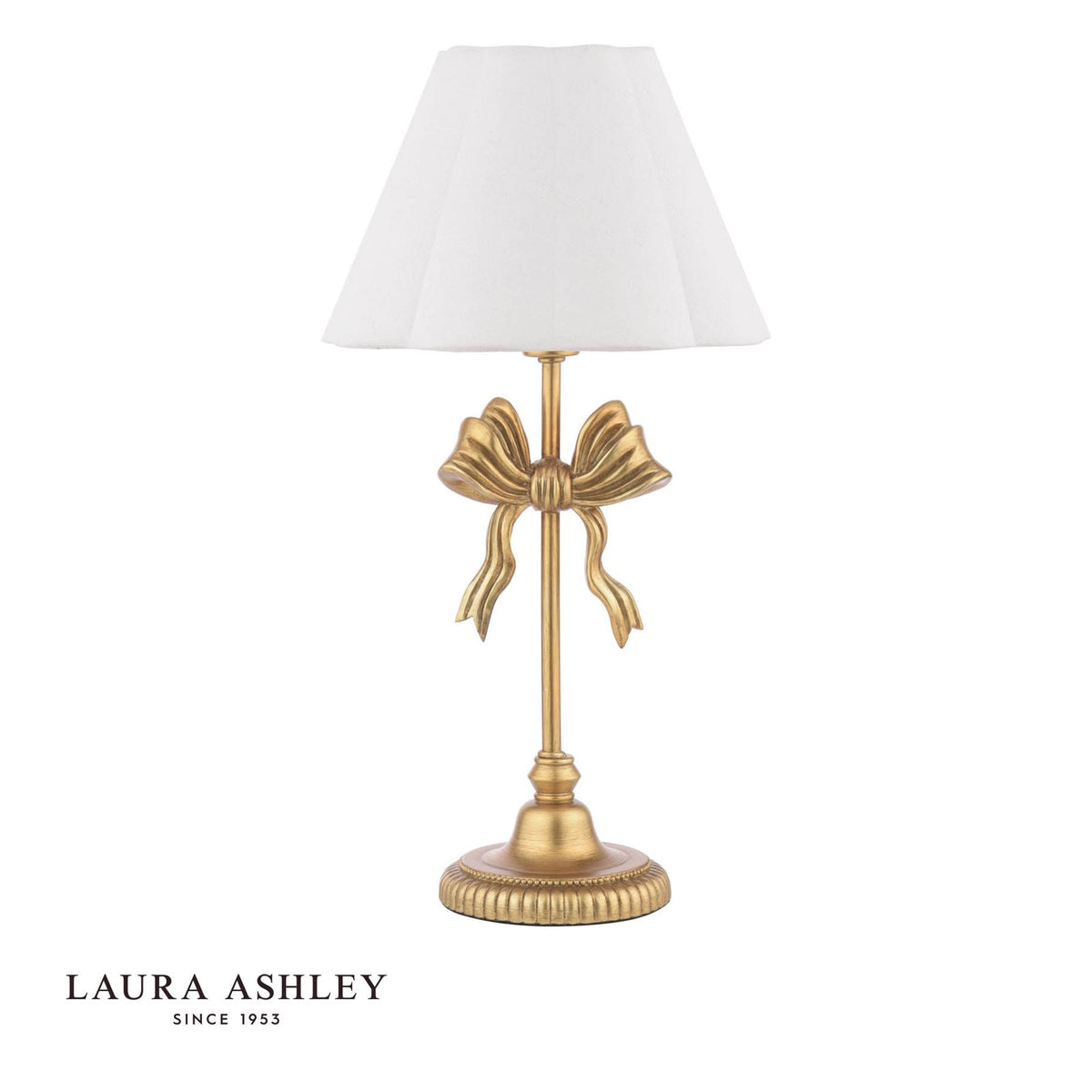 Laura Ashley Larkfield Table Lamp Antique Gold With Shade
