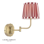 Laura Ashley Denwick Wall Light Matt Antique Brass With Shade