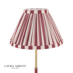 Laura Ashley Denwick Table Lamp Matt Antique Brass and Satin Red With Shade