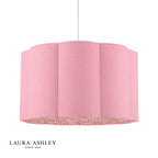 Laura Ashley Loveston Pink Cotton Scalloped Shade 38cm
