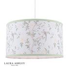 Laura Ashley Summer Palace Eau De Nil Green Cotton Drum Shade 38cm