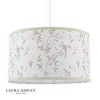 Laura Ashley Summer Palace Eau De Nil Green Cotton Drum Shade 38cm
