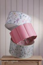 Laura Ashley Summer Palace Eau De Nil Green Cotton Drum Shade 38cm