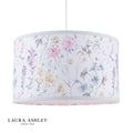 Laura Ashley Wild Meadow Multi Blue Cotton Drum Shade 38cm