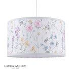 Laura Ashley Wild Meadow Multi Blue Cotton Drum Shade 38cm