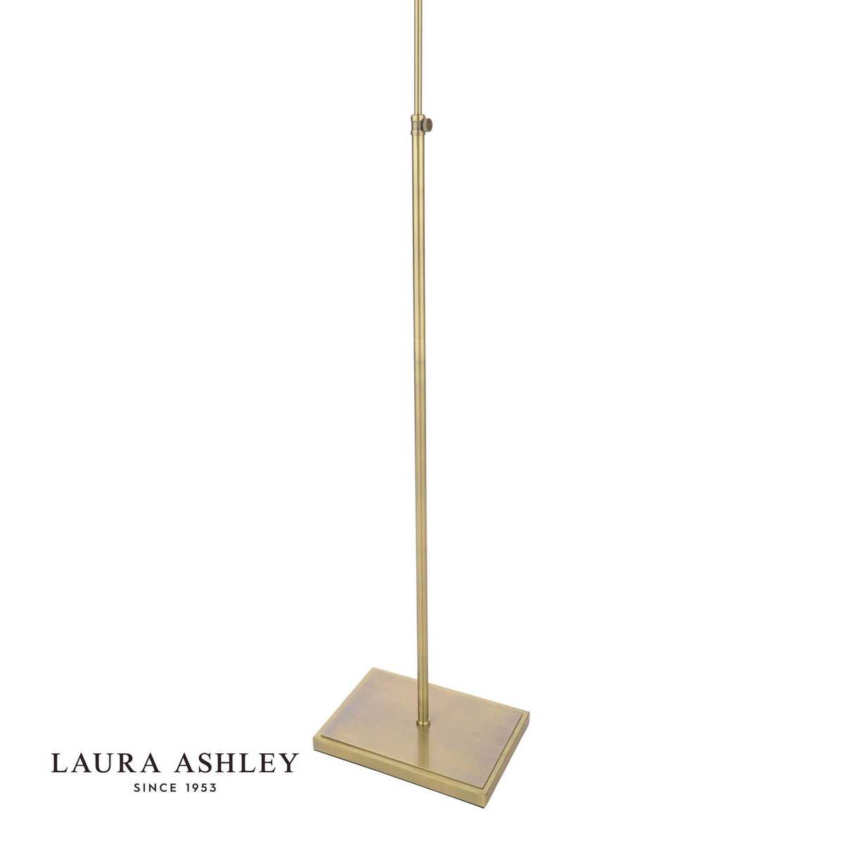 Laura Ashley Bartley Floor Lamp Antique Brass With Shade
