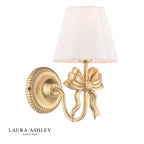 Laura Ashley Larkfield Wall Light Antique Gold With Shade