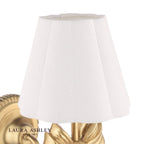 Laura Ashley Larkfield Wall Light Antique Gold With Shade