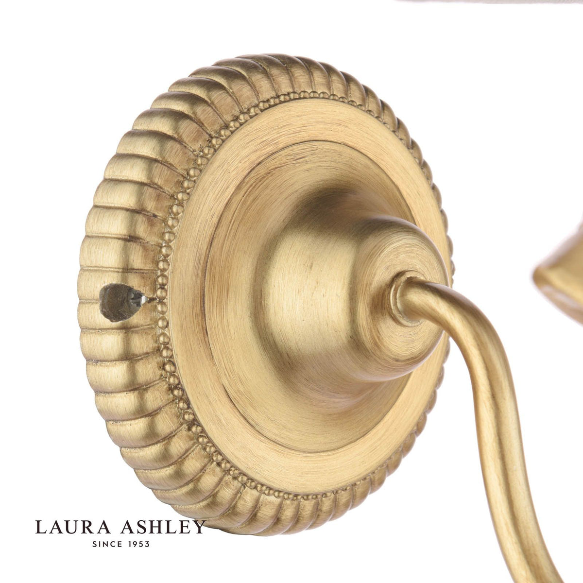 Laura Ashley Larkfield Wall Light Antique Gold With Shade