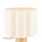 Laura Ashley Littleton Table Lamp Yellow Ceramic and Antique Brass With Shade