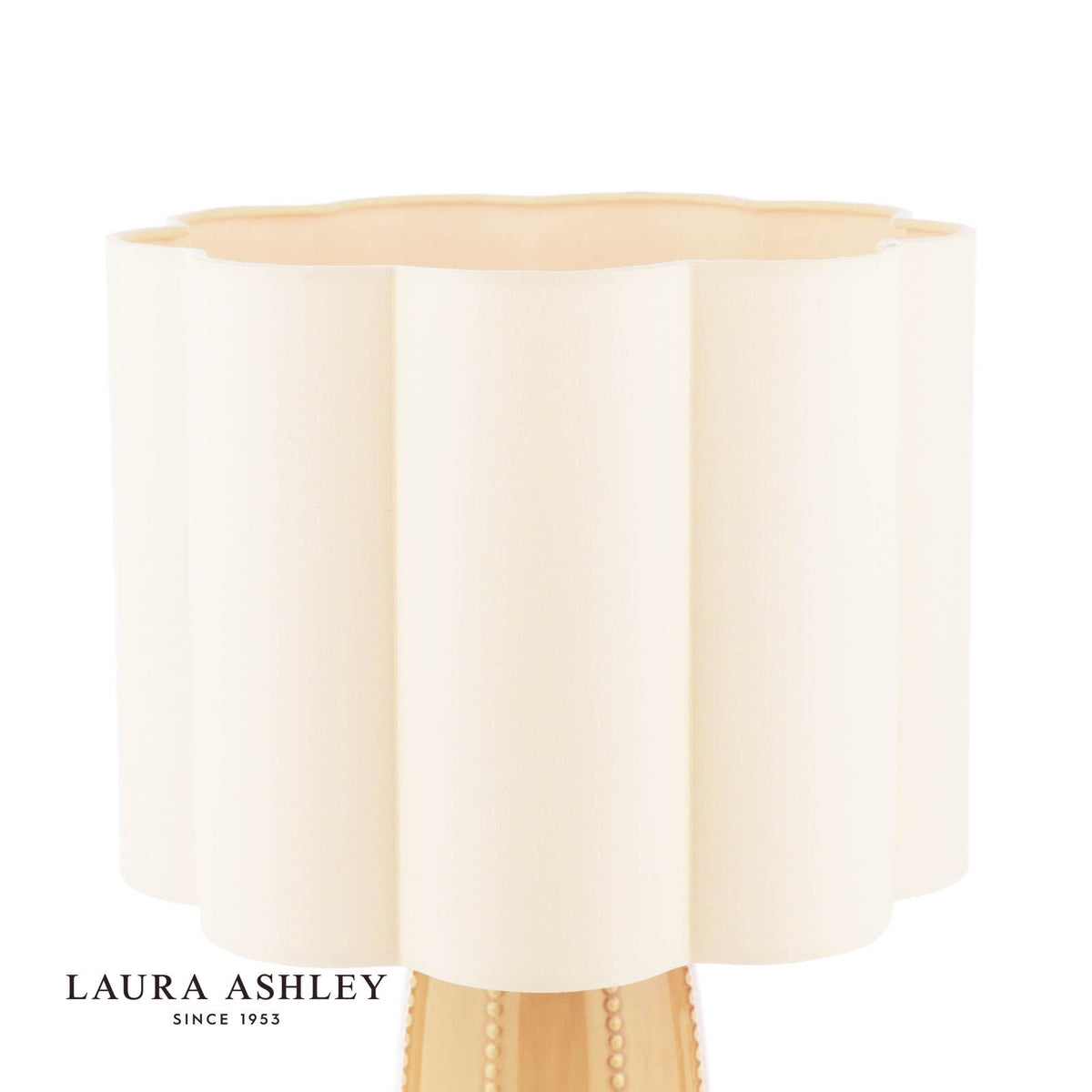Laura Ashley Littleton Table Lamp Yellow Ceramic and Antique Brass With Shade