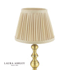 Laura Ashley Ezra Twin Pack Table Lamp Matt Antique Brass With Shade