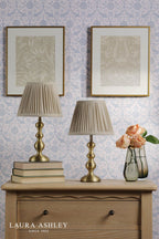Laura Ashley Ezra Twin Pack Table Lamp Matt Antique Brass With Shade