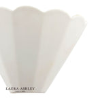 Laura Ashley Scallop Wall Washer White Ceramic