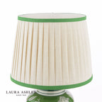Laura Ashley Colwich Table Lamp Green Ceramic and Antique Brass With Shade