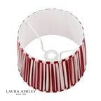 Laura Ashley Denwick Red Cotton Tapered Drum Shade 30cm/12 inch