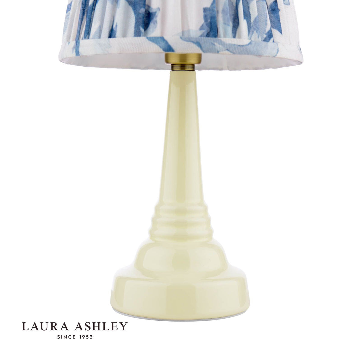 Laura Ashley Adwick Twin Pack Table Lamp Cream Ceramic With Shade