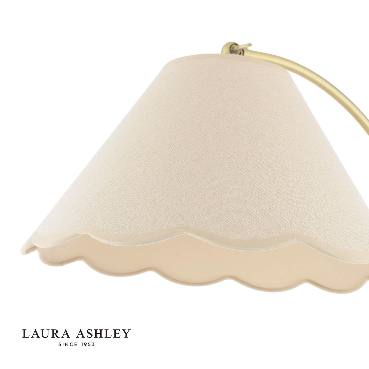 Laura Ashley Cordwell Floor Lamp Matt Antique Brass With Shade