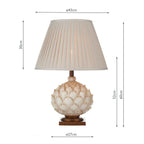 Layer Large Table Lamps Cream With Shade