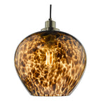 Leandra Pendant Tortoiseshell Glass and Antique Brass