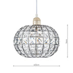 Letitia Non Elec Pendant Polished Chrome Crystal
